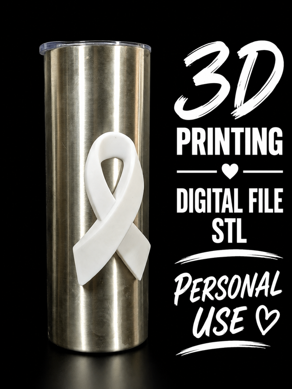 Awareness Ribbon - Tumbler Element Digital File Stl