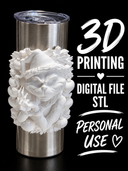 Grinch wreath - Tumbler Element Digital File Stl