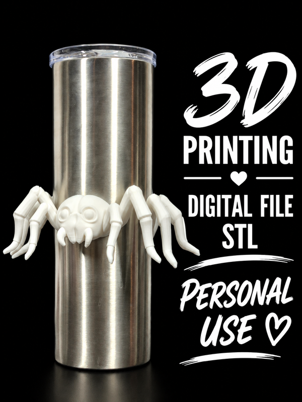 Spider Pieces - Tumbler Element Digital File Stl