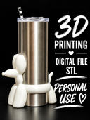 Ballon Dog - Tumbler Sleeve Digital File Stl