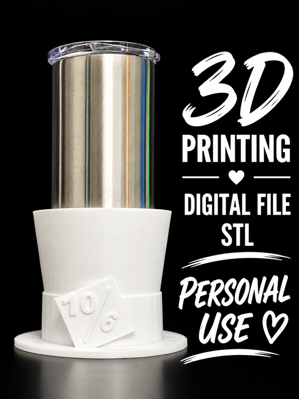 Mad hatter - Tumbler Sleeve Digital File Stl