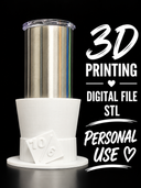 Mad hatter - Tumbler Sleeve Digital File Stl