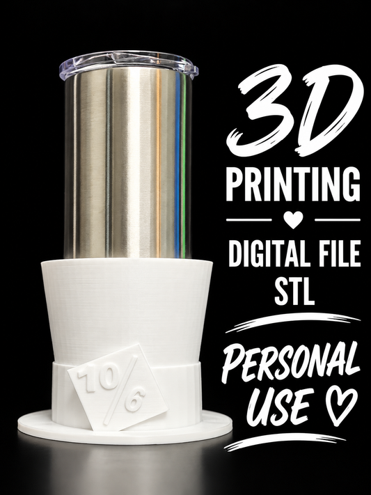 Mad hatter - Tumbler Sleeve Digital File Stl