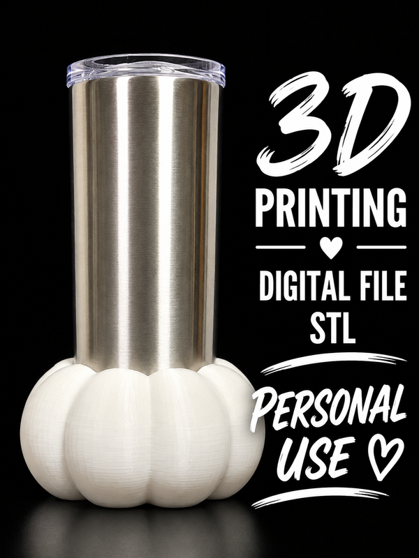 Pumpkin - Tumbler Sleeve Digital File Stl
