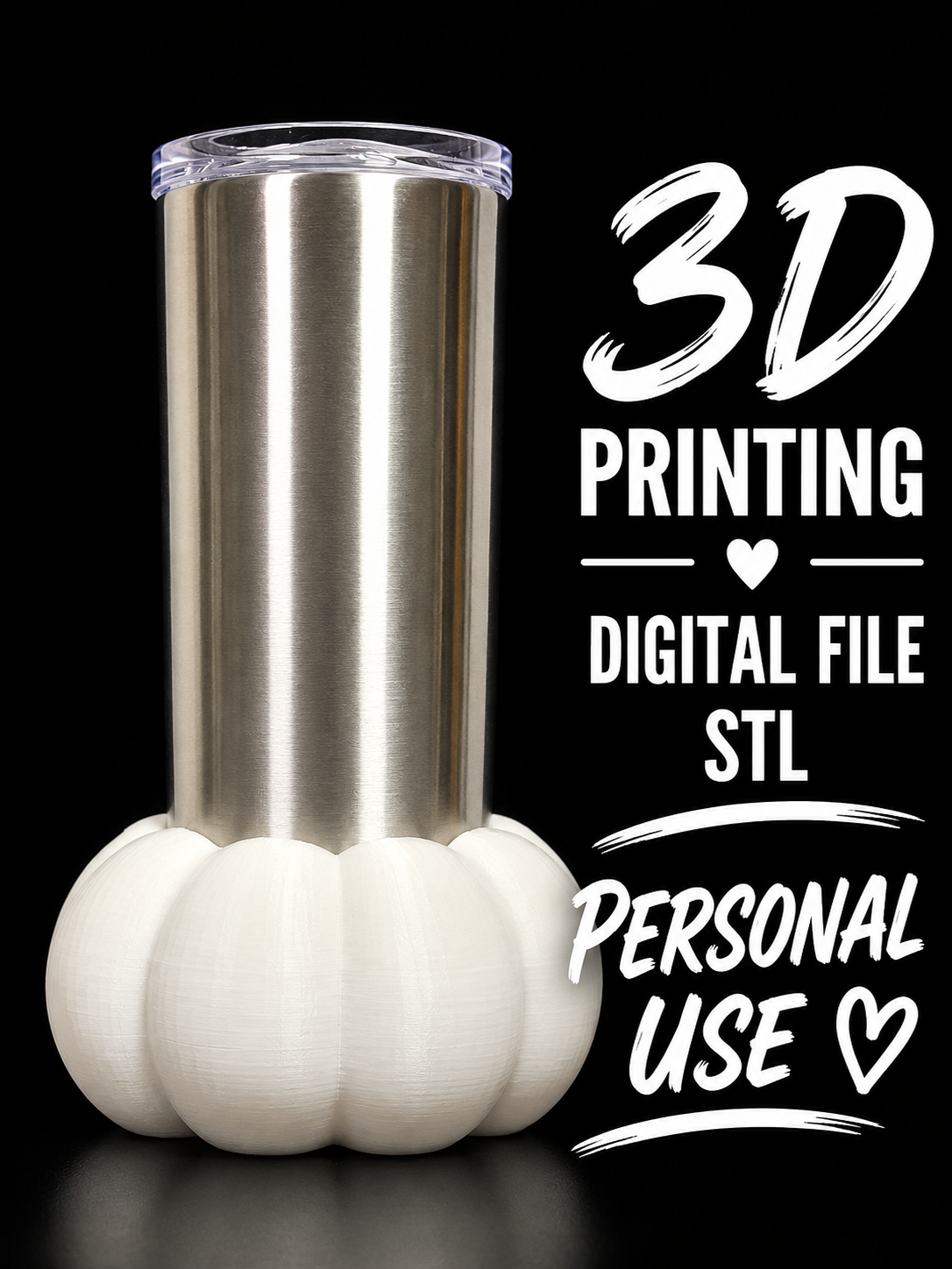 Pumpkin - Tumbler Sleeve Digital File Stl