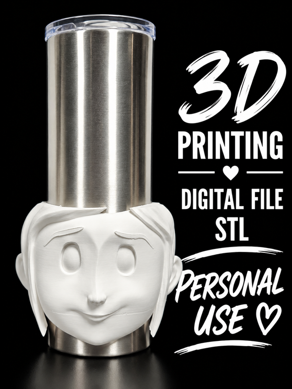 Coraline - Tumbler Sleeve Digital File Stl