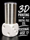 Dice - Tumbler Sleeve Digital File Stl