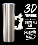 Pumpkin vines - Tumbler Handle Digital File Stl