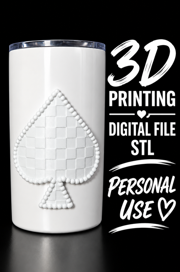 Western spade - Tumbler Element Digital File Stl
