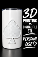 Western spade - Tumbler Element Digital File Stl