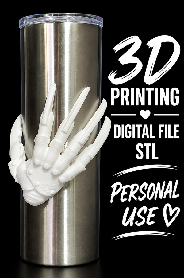 Freddy Hand - Tumbler Element Digital File Stl