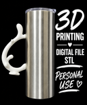 Max Deer Antler - Tumbler Element Digital File Stl
