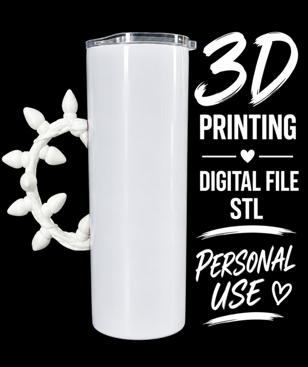 String of Christmas lights - Tumbler Element Digital File Stl