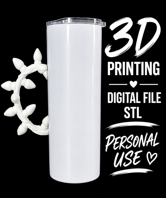 String of Christmas lights - Tumbler Element Digital File Stl