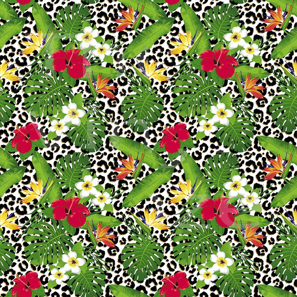 Cheetah Bloom - Adhesive Vinyl Sheet