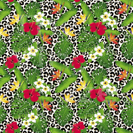 Cheetah Bloom - Adhesive Vinyl Sheet