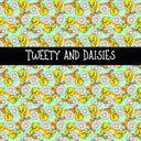 Tweety and Daisies vinyl sheet
