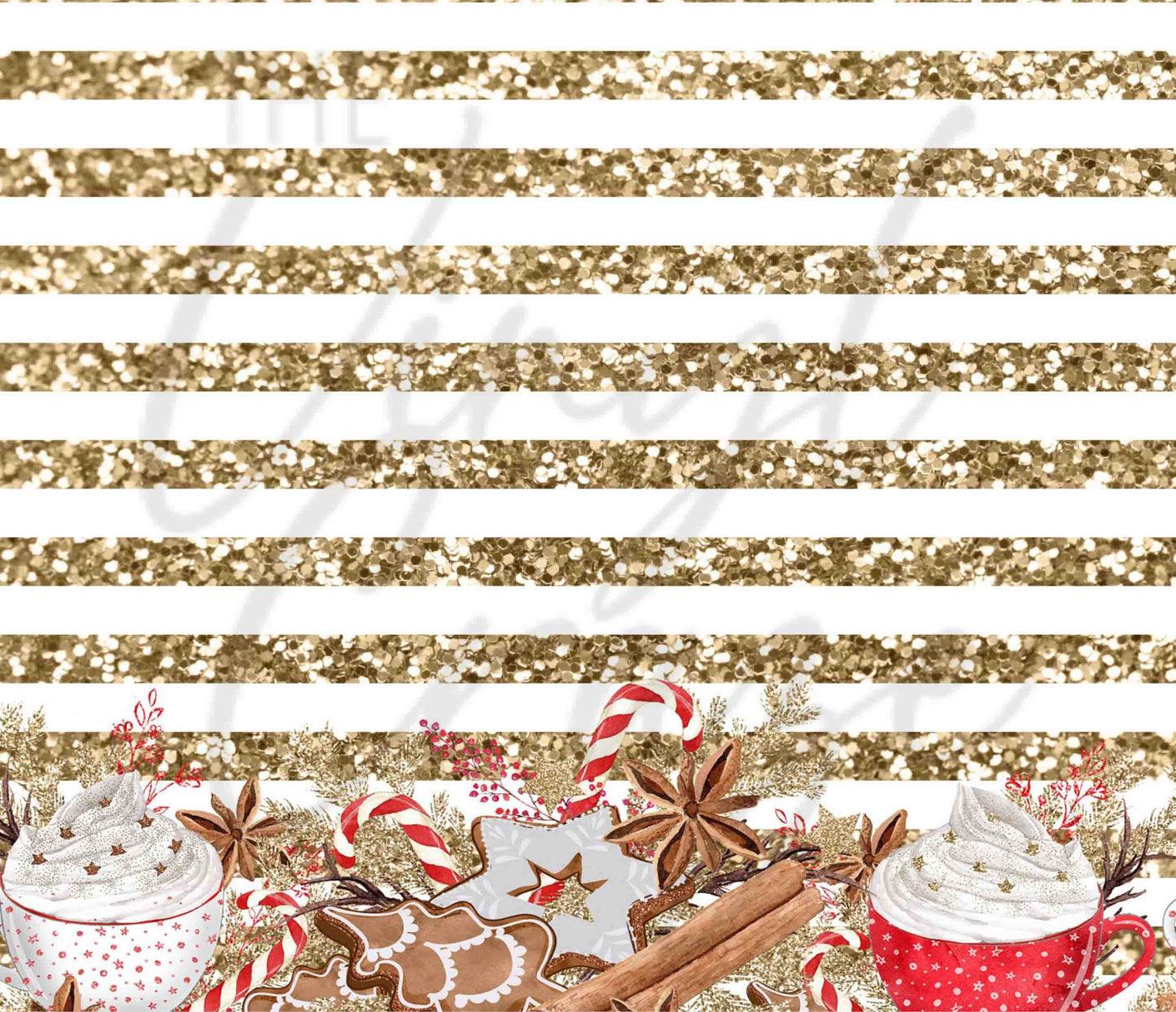 Christmas Cocoa Prints - Adhesive Vinyl Wrap and 12x12 sheet