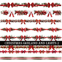 Christmas Garland and Lights Collection UV DTF Decal Sheets 7 Design sheets