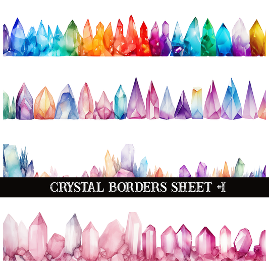 Crystal Border decal Sheets