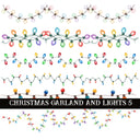Christmas Garland and Lights Collection UV DTF Decal Sheets 7 Design sheets