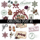 Christmas Post UV DTF Decal sheets 2 Designs available