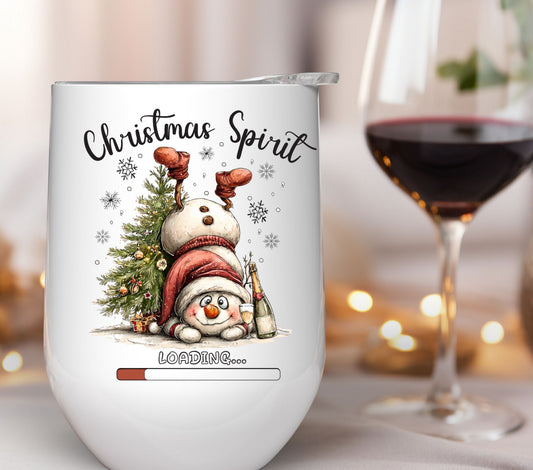 Christmas spirit snowman UV DTF Decals