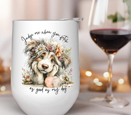 Judge me dog UV DTF Decals