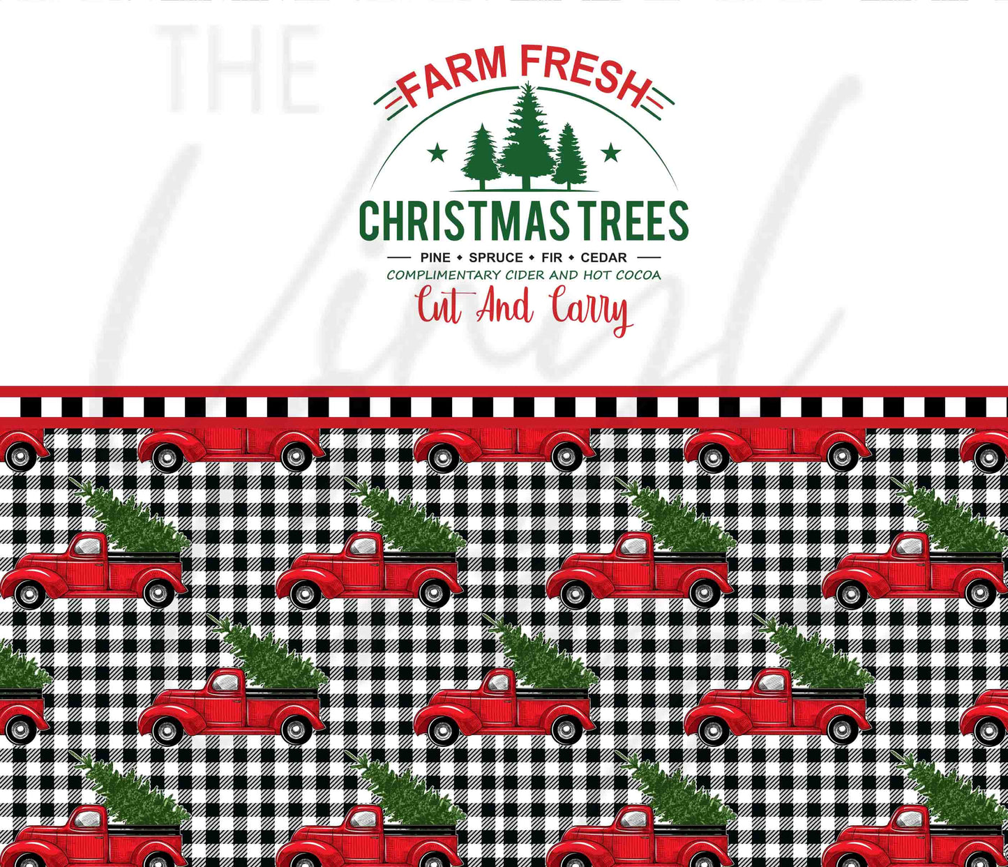 Christmas Tree Farm - Adhesive Vinyl Wrap and 12x12 Sheet