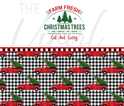 Christmas Tree Farm - Adhesive Vinyl Wrap and 12x12 Sheet