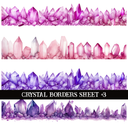 Crystal Border decal Sheets