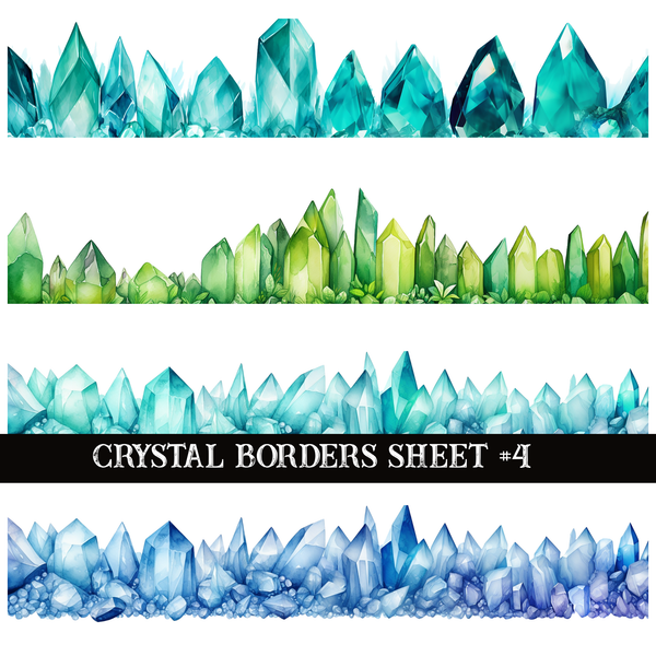 Crystal Border decal Sheets