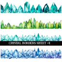 Crystal Border decal Sheets
