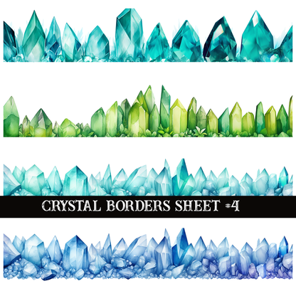 Crystal Border decal Sheets
