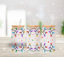 Christmas Lights - UV DTF 16oz Libbey wrap - 6 Variants