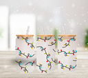 Christmas Lights - UV DTF 16oz Libbey wrap - 6 Variants