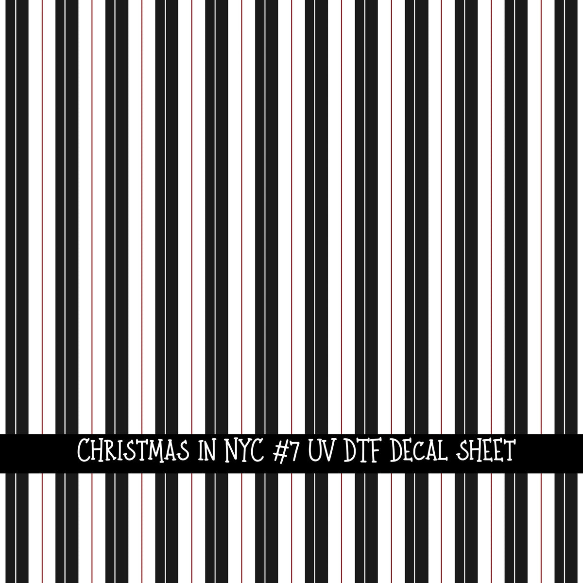 Christmas in NYC UV DTF Decal sheets 9 Designs available