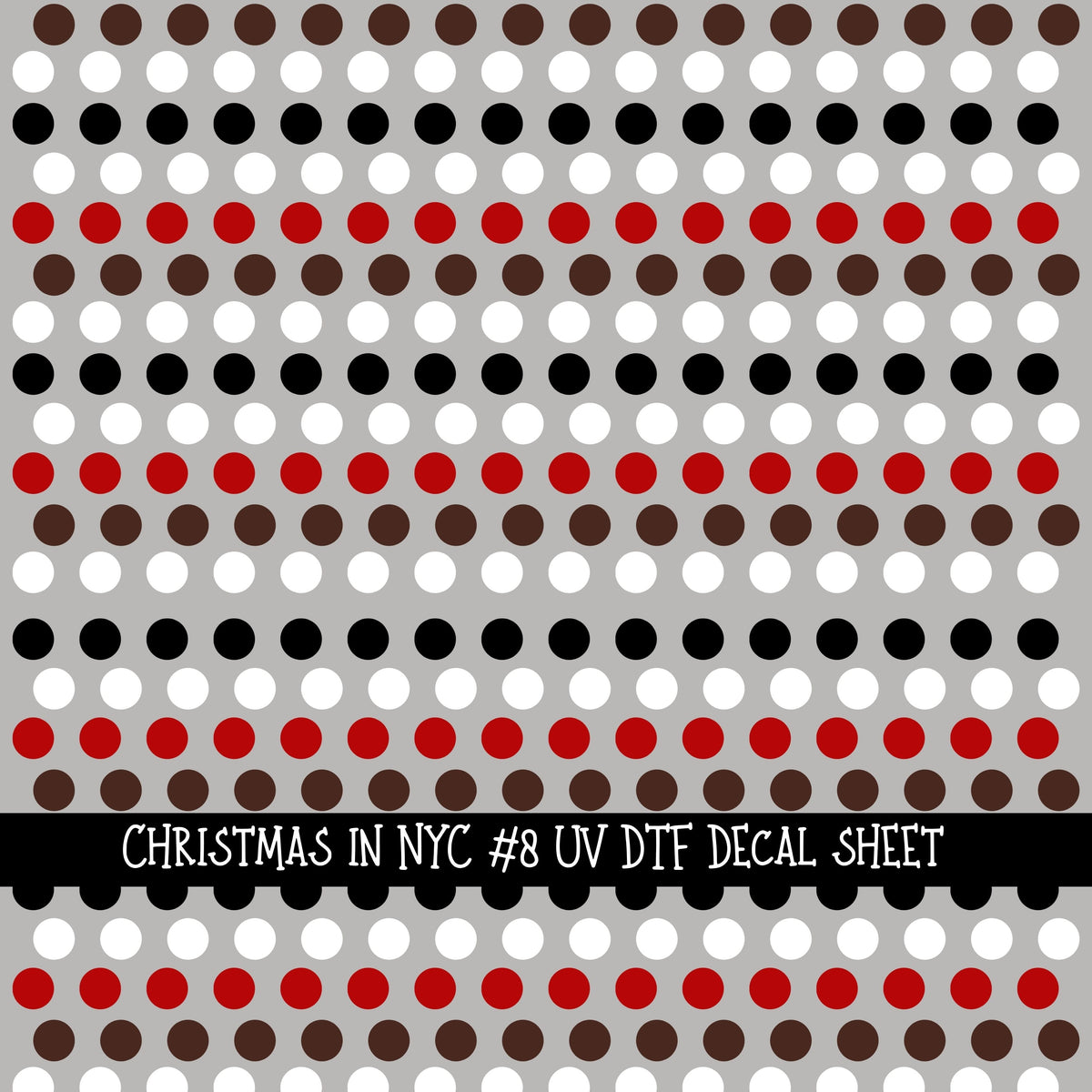 Christmas in NYC UV DTF Decal sheets 9 Designs available