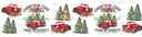 Christmas Tree Market - UV DTF Bucket and jar wraps