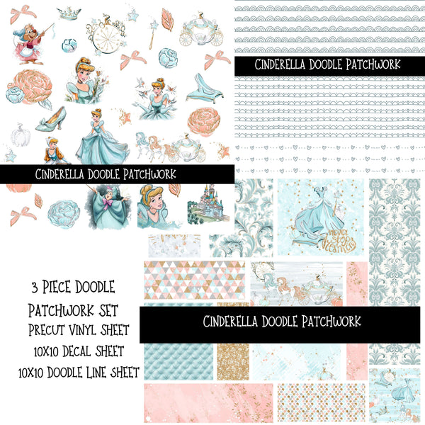 Cinderella Doodle Patchwork Set