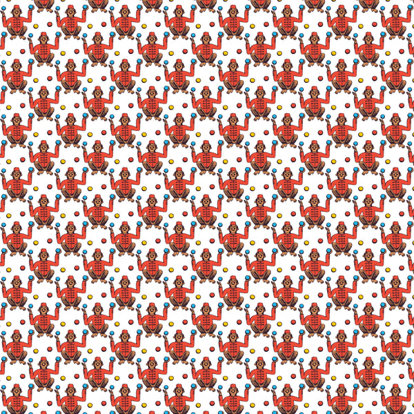 Circus Monkeys - Adhesive Vinyl Sheets