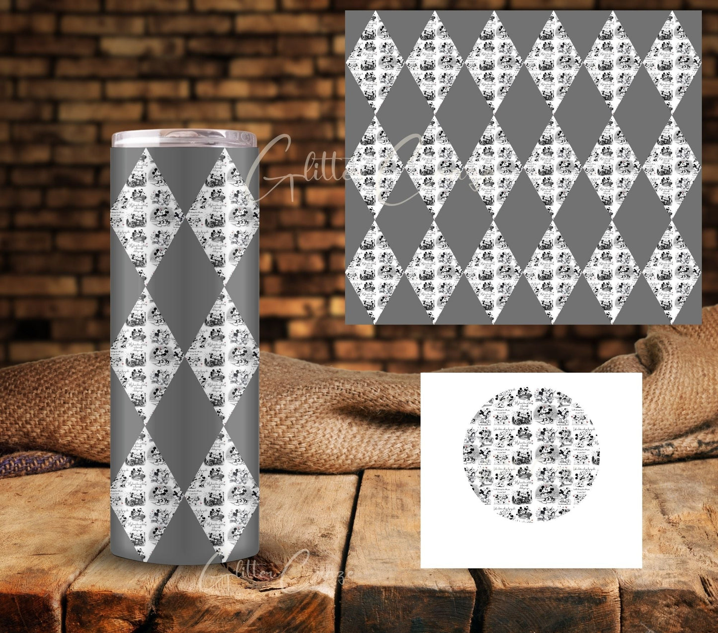 Classic Mick Argyle UV DTF Tumbler wraps