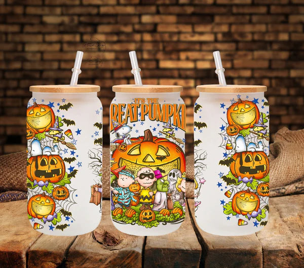 Great Pumpkin 2.0 - UV DTF 16oz Libbey wrap