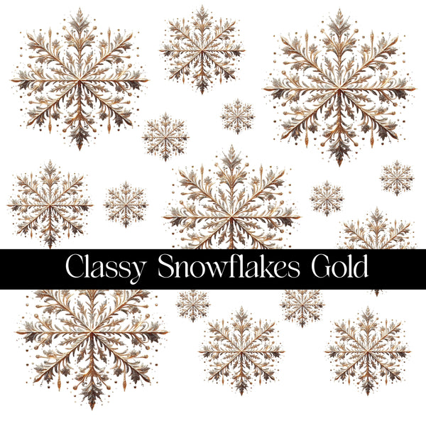 Classy Snowflakes Decal sheets- 7 Color Options