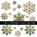 Classy Snowflakes Decal sheets- 7 Color Options