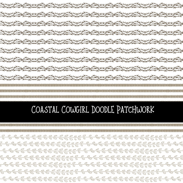Coastal Cowgirl Doodle Patchwork Set