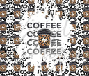 Coffee Coffee Coffee Coffee - Adhesive Vinyl Wrap and 12x12 Sheets
