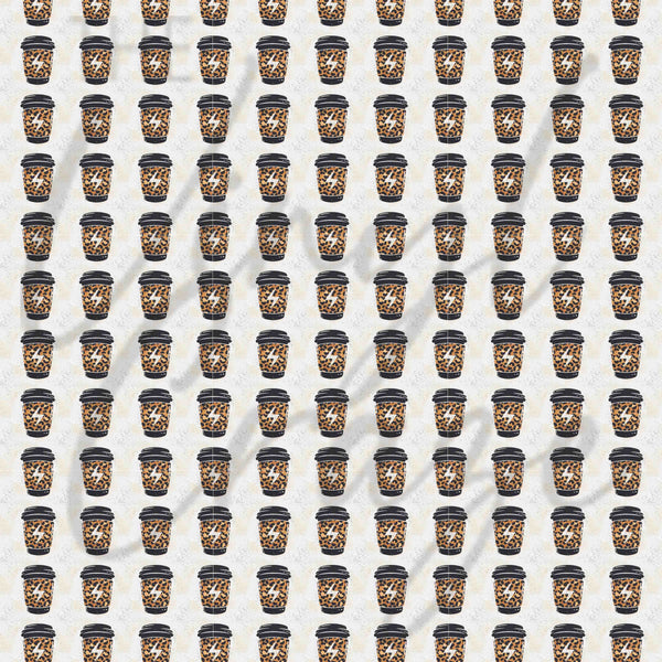 Coffee Coffee Coffee Coffee - Adhesive Vinyl Wrap and 12x12 Sheets