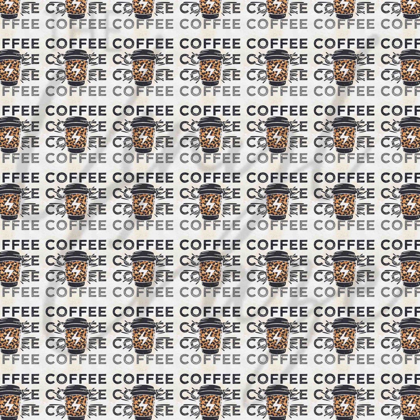 Coffee Coffee Coffee Coffee - Adhesive Vinyl Wrap and 12x12 Sheets