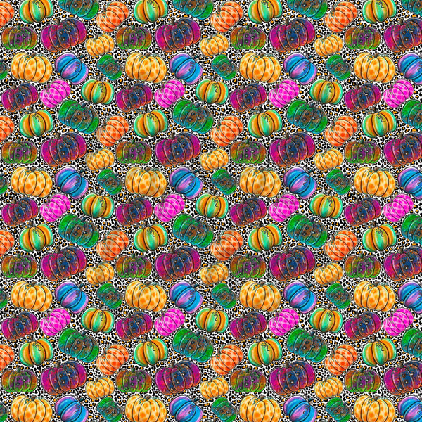Colorful Pumpkins - Adhesive Vinyl Sheets